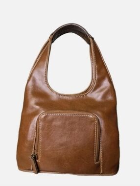 Nine West Handbag Purse Light Brown Faux Leather Tote Preppy Purse